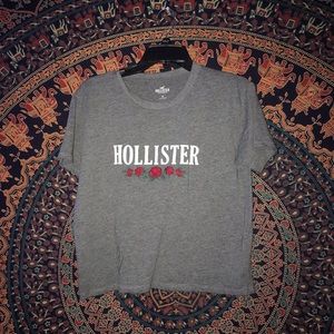 Gray Hollister Crop Top